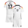 Maillot de Supporter Allemagne Wirtz 17 Domicile Euro 2024 Pour Enfant